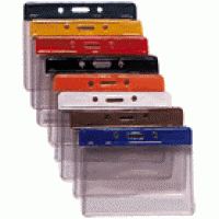 Color Coded 3" X 4" Conference Badge Holder - 100 pack